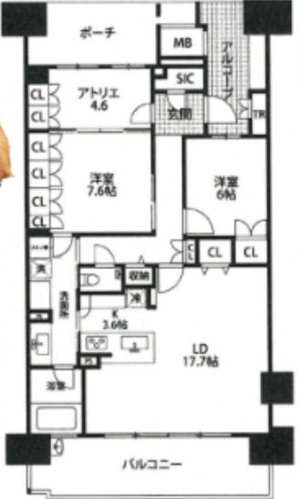 HARUMI FLAG SEA VILLAGE D棟 306号室 2LDK+S 9